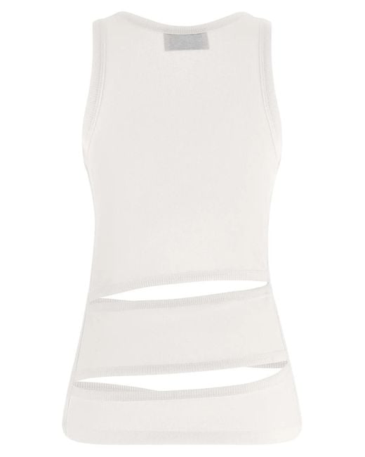 Coperni White 'Spiral' Tank Top