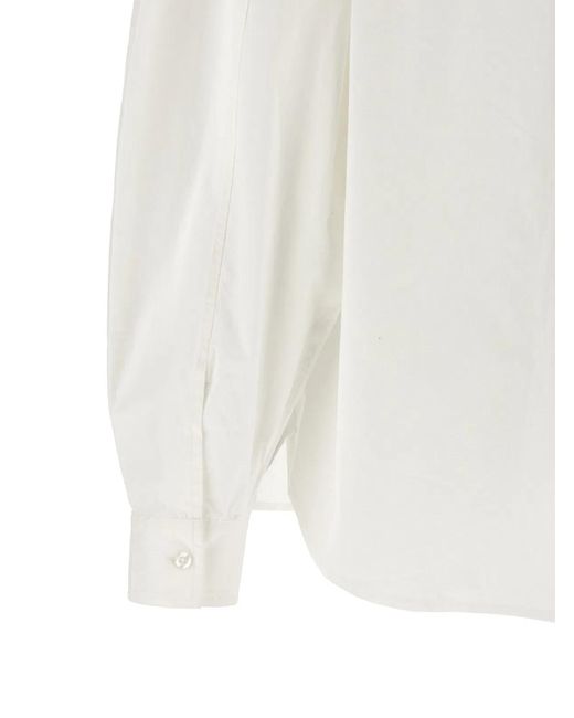 ROTATE BIRGER CHRISTENSEN White Rotate Birger Christensen 3D Floral Detail Shirt