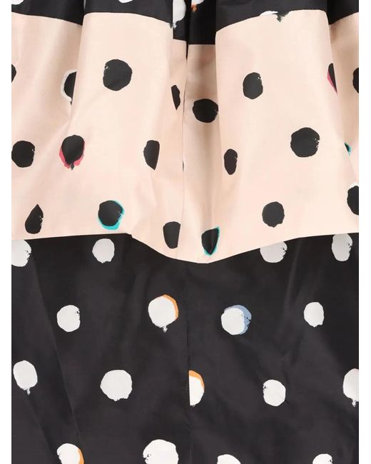 Fendi Black Printed Taffeta Dress
