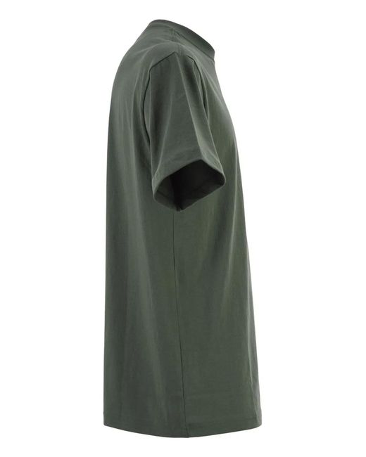 Filson Green Cotton T-Shirt With Patch Pocket for men
