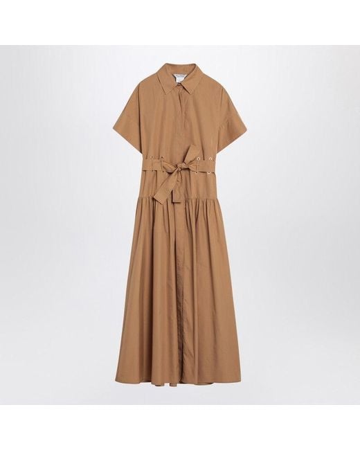 Max Mara Natural Caramel-Coloured Shirt Dress