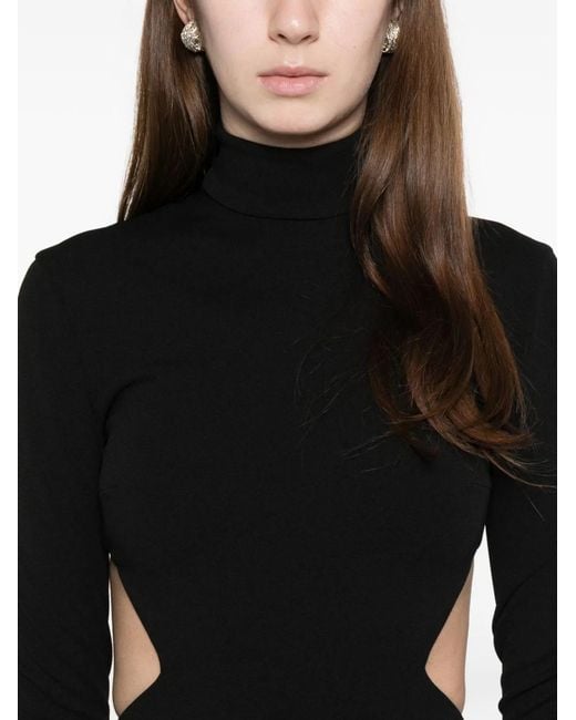 Solace London Black Wilma Maxi Dress