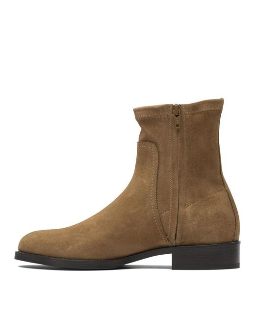 MARETTO® Brown Leather Ankle Boots