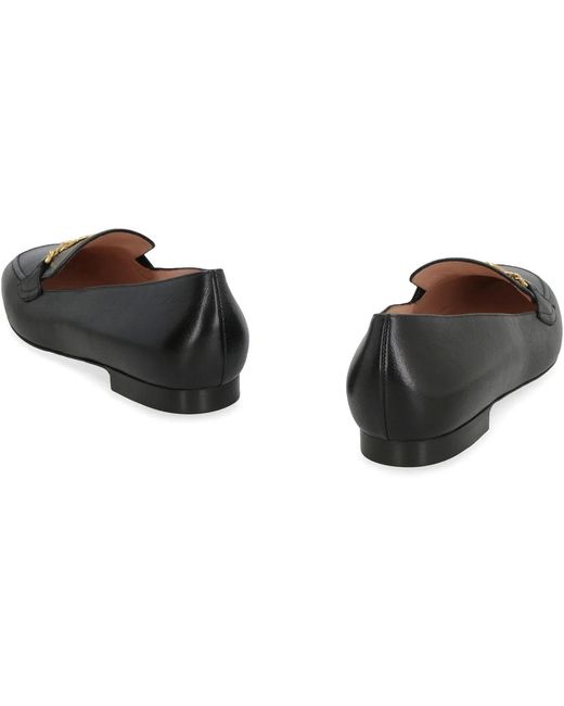 Bally Black Obrien Leather Loafers