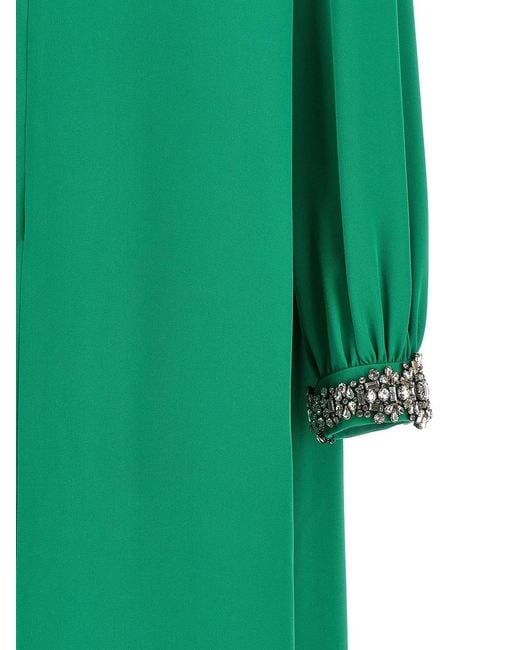 Valentino Garavani Green Cady Couture Dress