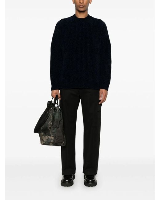 Junya Watanabe Blue Wool Blend Jumper for men
