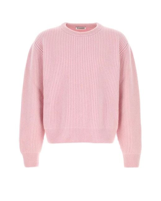 Jil Sander Pink Ls Cn Jumper for men