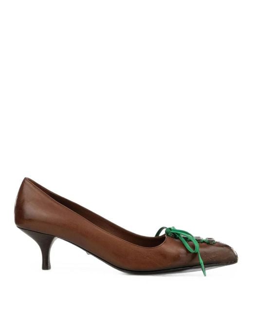 Prada Brown Décolleté