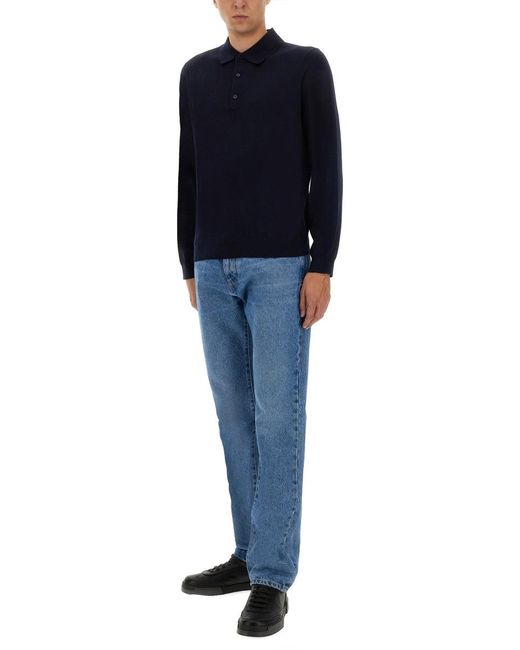 sunflower Blue Wool Sweater for men