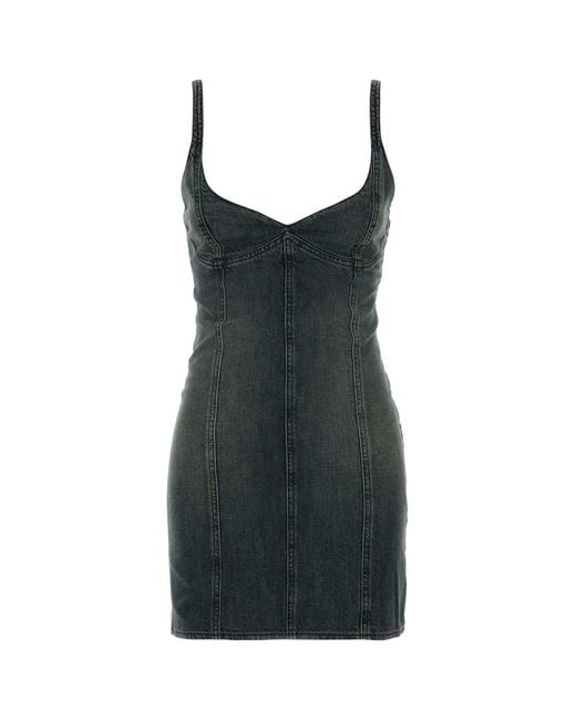Balenciaga Black Corseted Mini Dress