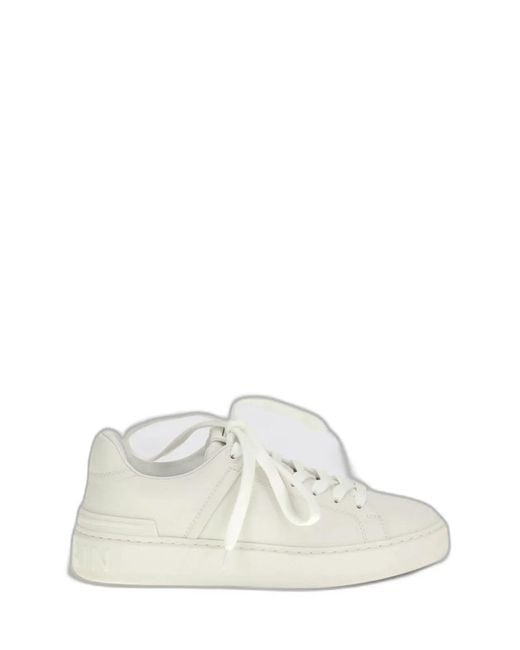 Balmain White Bcourt Sneaker for men