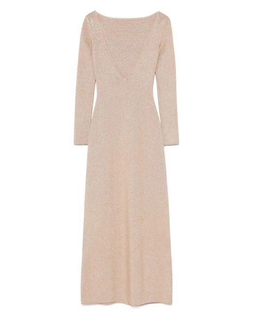 Max Mara Natural Knit Lurex Dress "Bracco"