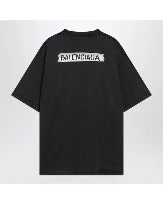 Balenciaga Black T-Shirts