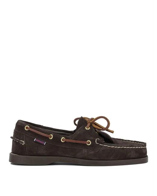 Sebago Brown "Portland Artisan" Lace-Up Loafers for men