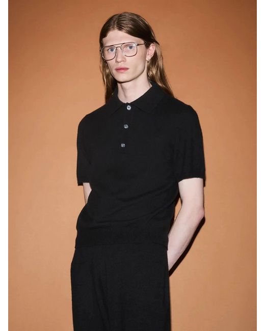 Entire studios Black Ls Polo for men
