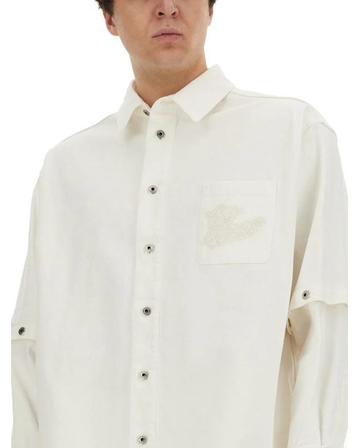 Off-White c/o Virgil Abloh White 90S Jacket-Shirt for men