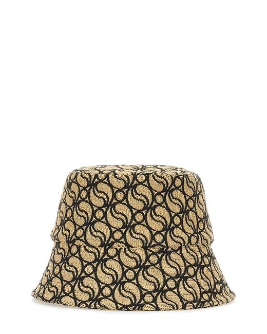 Stella McCartney Metallic Bucket Hat With Logo