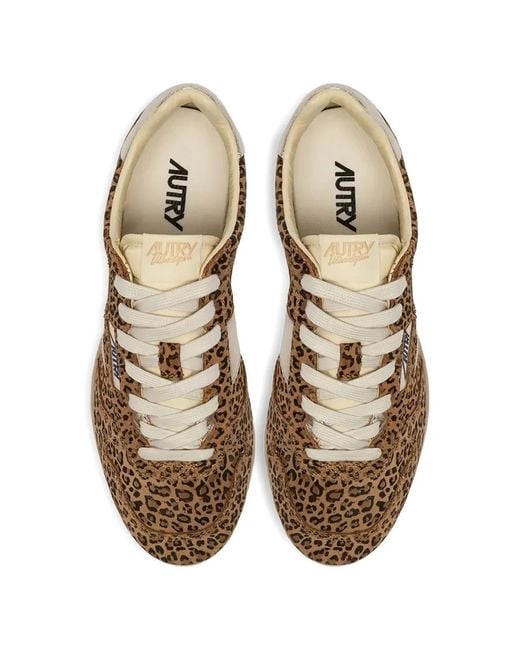 Autry Brown Windspin Sneakers