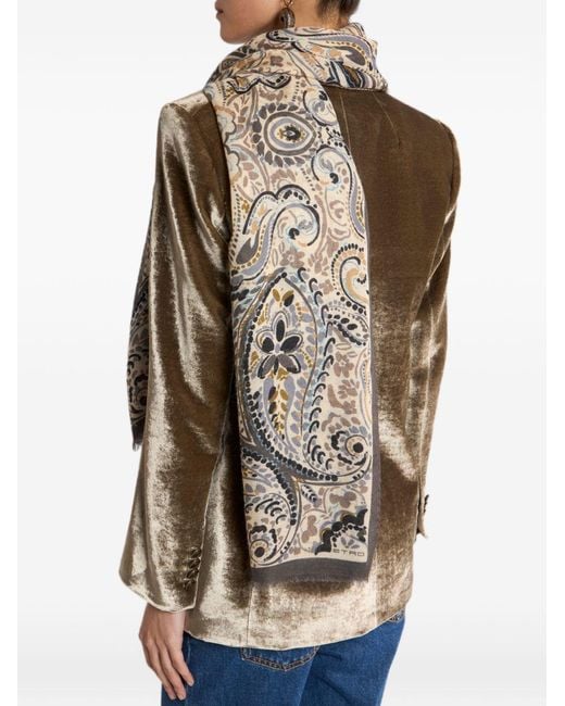 Etro Natural Printed Scarf