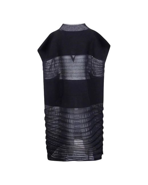 HOMME PLISSÉ Blue Homme Plisse "Moving Knit" Dress