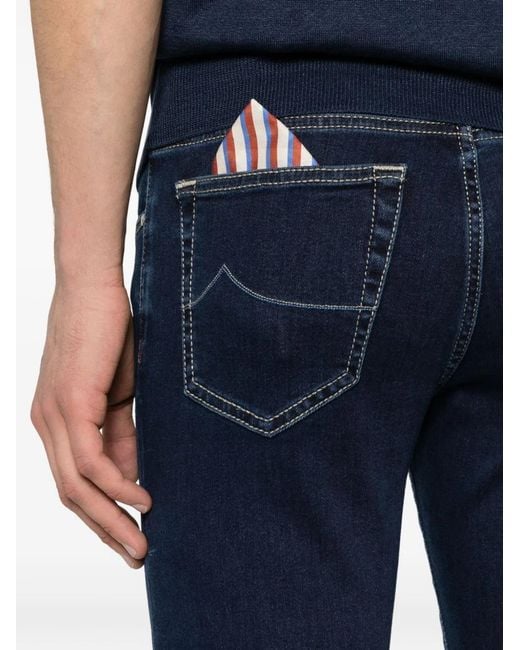 Jacob Cohen Blue Cotton Jeans for men