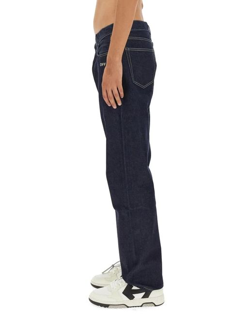 Off-White c/o Virgil Abloh Blue Skate Jeans for men