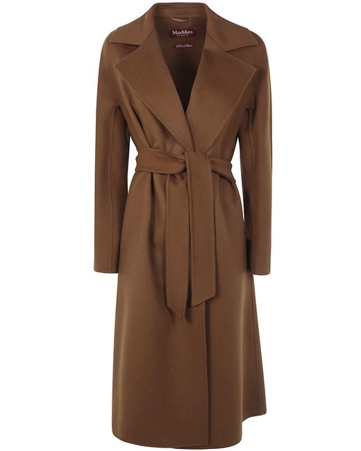Max Mara Brown Cles Long Dressing Gown Coat