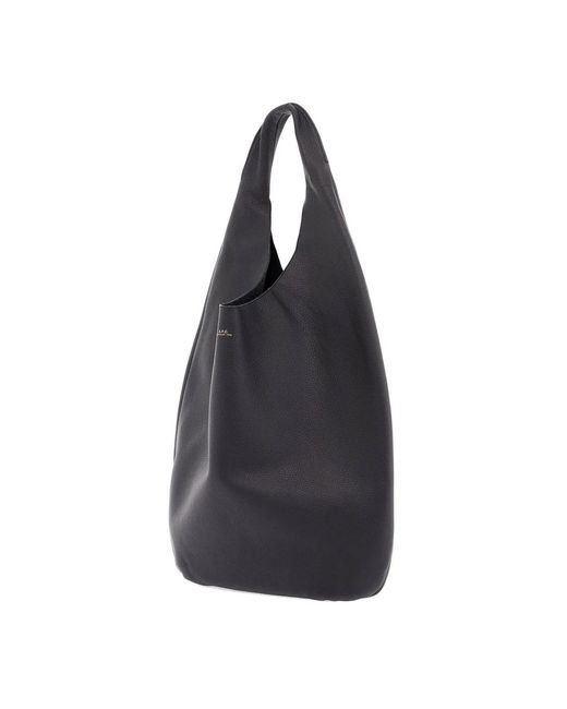 A.P.C. Black Neige Leather Bag
