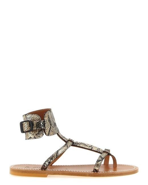 K. Jacques Natural 'Caravelle' Sandals