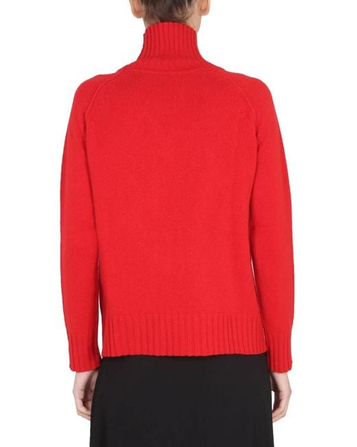 Stefano Mortari Red Turtleneck Shirt