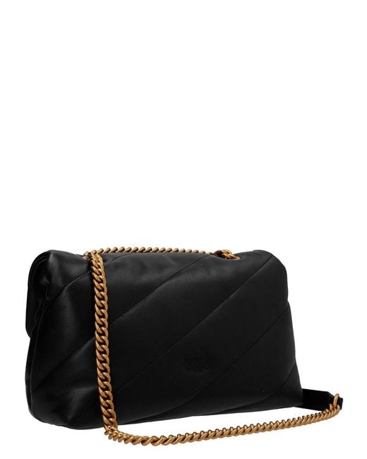 Pinko Black 'Classic Love Puff' Crossbody Bag