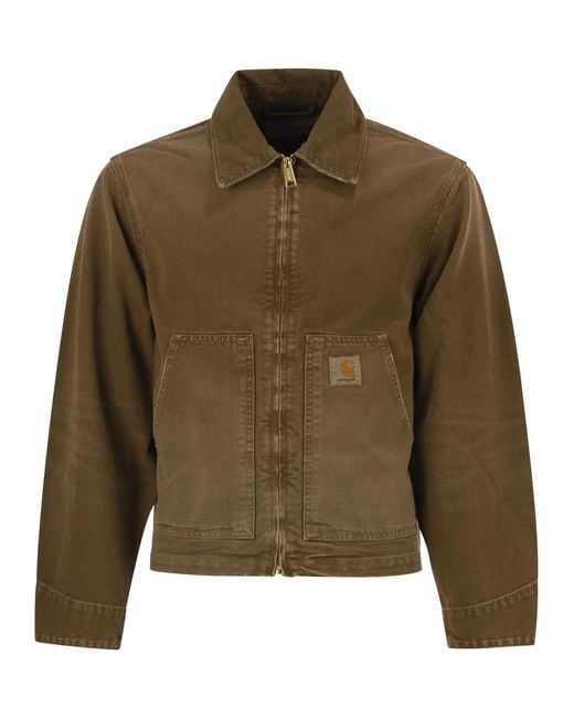 Carhartt Green Dearborn Organic Cotton Canvas Jacket