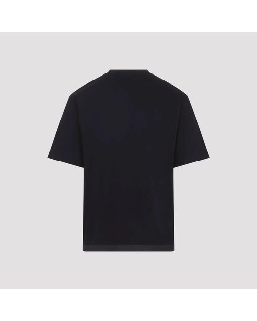 Prada Black Jersey And Re-Nylon T-Shirt for men