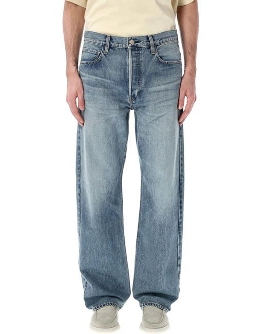 Fear Of God Blue Straight 5-Pocket Jeans for men