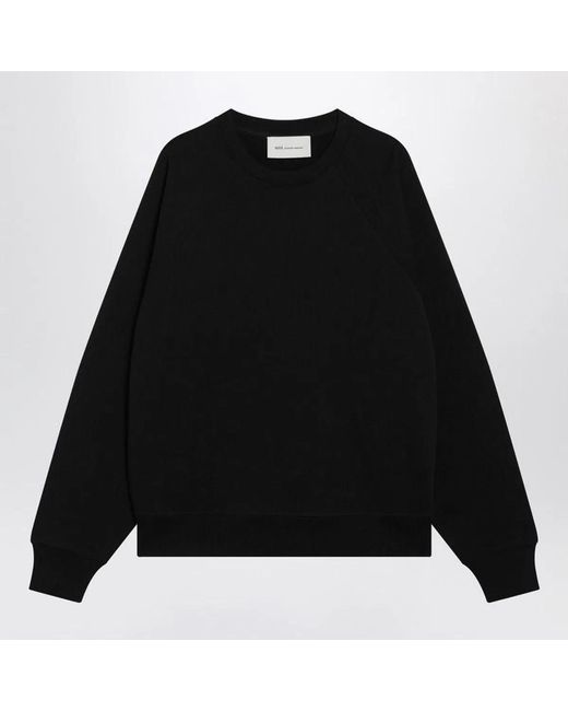 AMI Black Small Embossed Sweatshirt for men