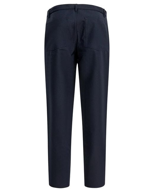 Comme des Garçons Blue Shirt Polyester Wool Trousers for men