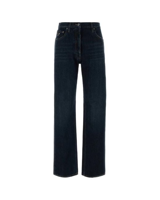 Prada Blue Pantaloni