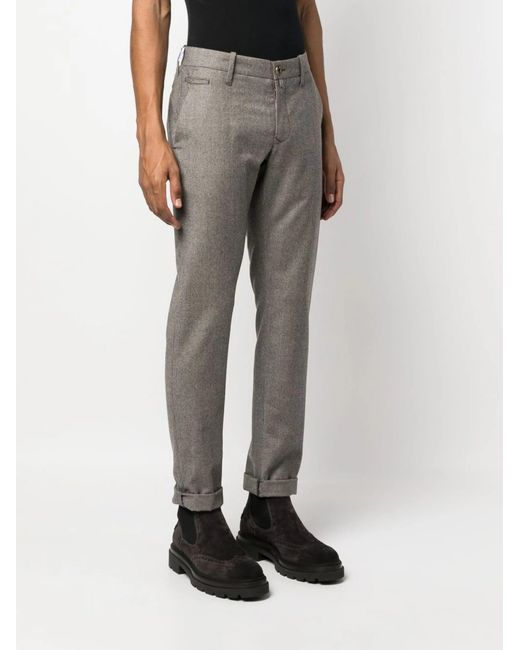 Jacob Cohen Gray Wool Pants Cuadro
