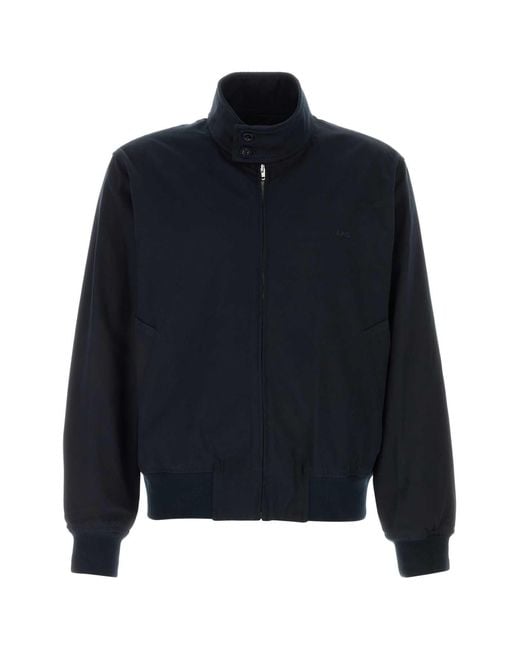 A.P.C. Navy Blue Cotton Jacket for men