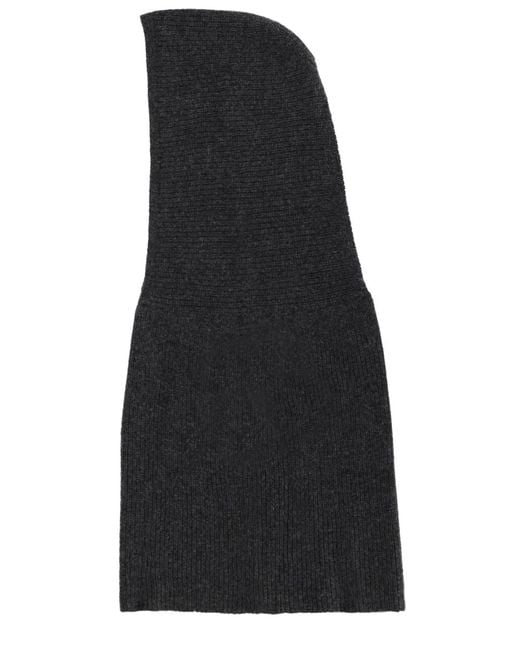 Alysi Black Knitted Hood