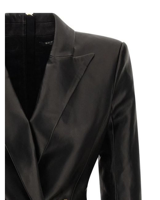 Balmain Black Blazer Dress