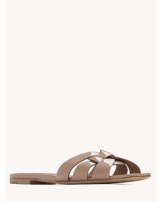 Saint Laurent Natural Tribute Mules