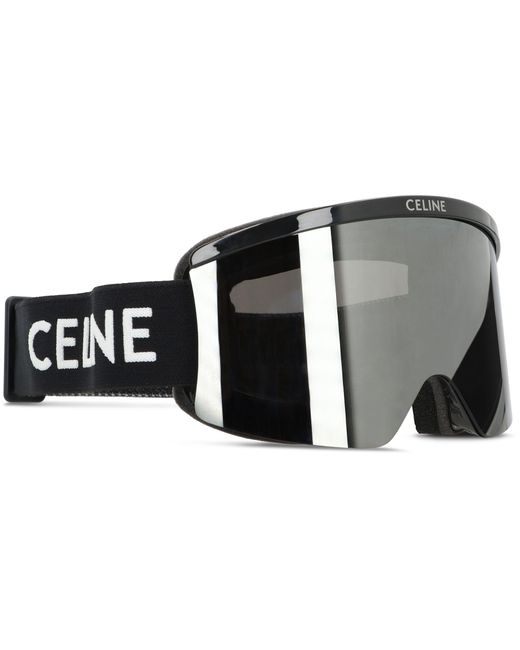 Céline Black Occhiale Da Sci Con Logo