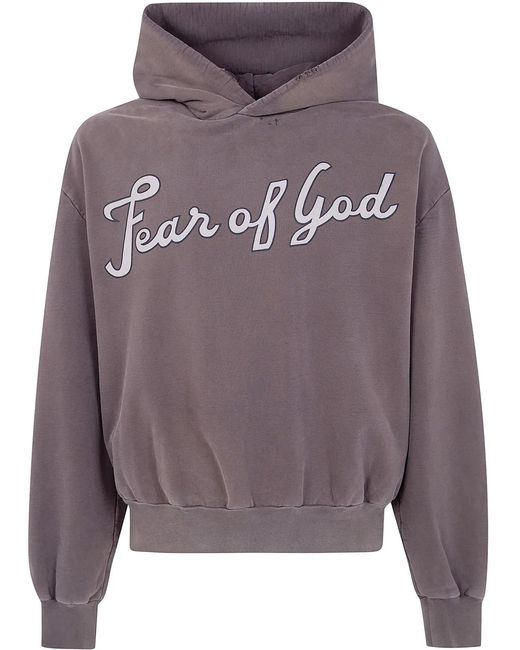 Fear Of God Gray "26" Classic Fit Half Raglan Hoodie