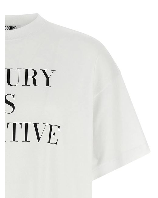 Moschino White Printed T-Shirt