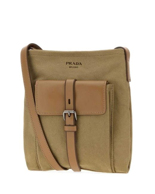 Prada Brown Canapa+Vitello for men