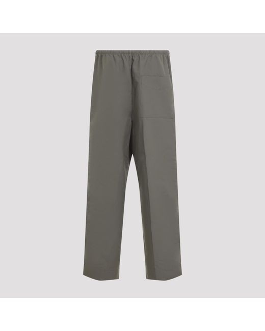 Bottega Veneta Gray Steel Cotton Trousers for men