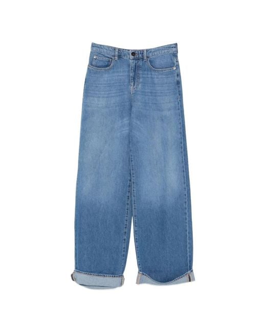 Emporio Armani Blue Cotton Jeans