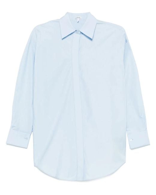 Loewe Blue Cotton Shirt
