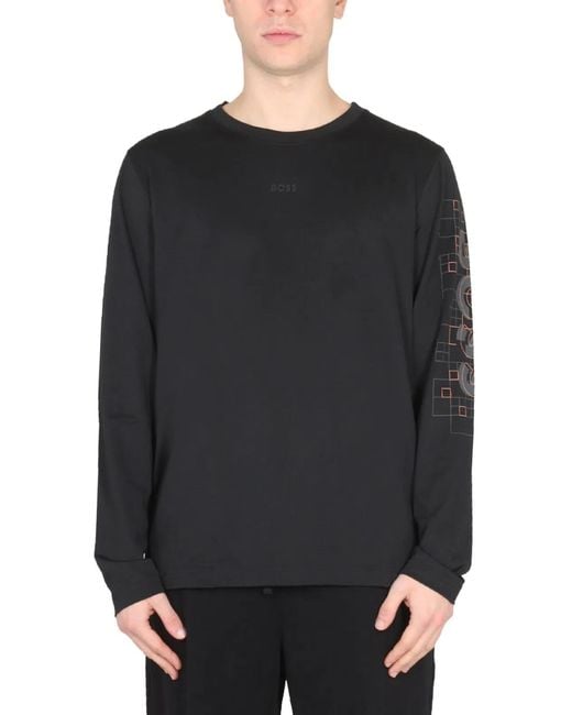 Boss Black T-Shirt With Logo for men